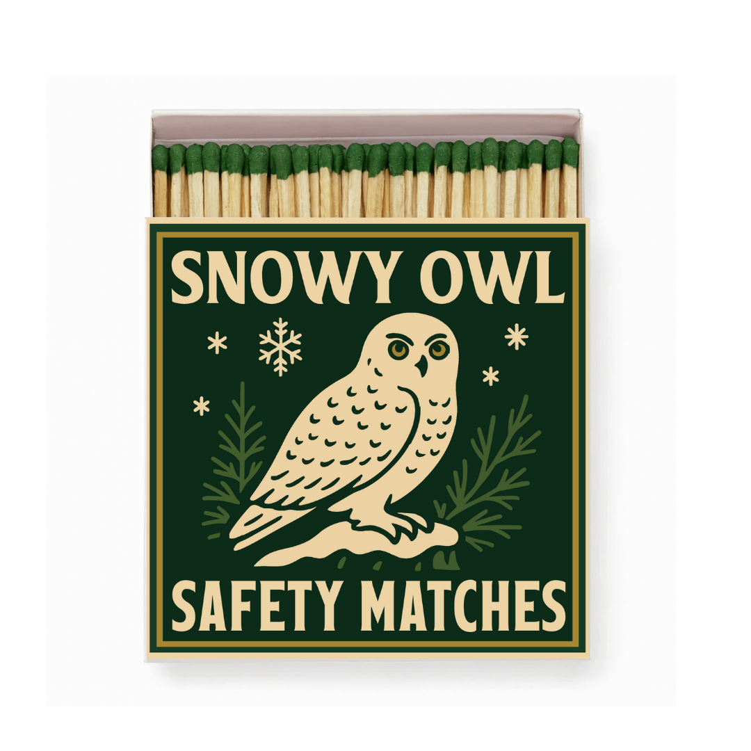 Snowy Owl Square Matchbox