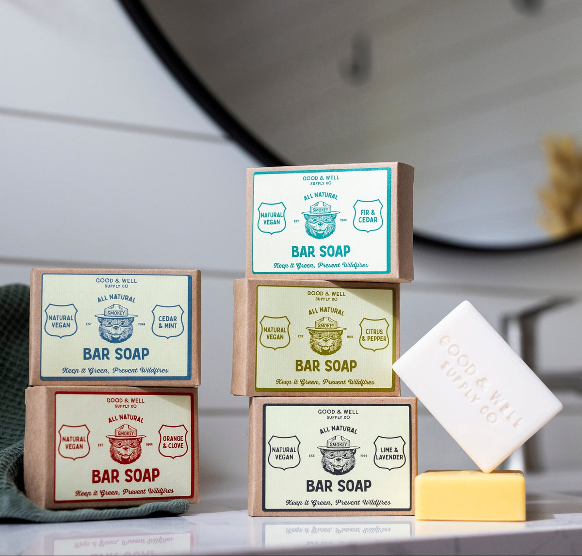 Orange &amp; Clove Smokey Bear Bar Soap
